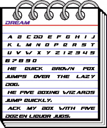 Dream MMA Regular animated font preview