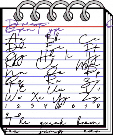 DreamOnly Regular animated font preview DreamOnly Regular animated font preview