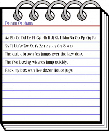 Dream Orphans Regular animated font preview Dream Orphans Regular animated font preview