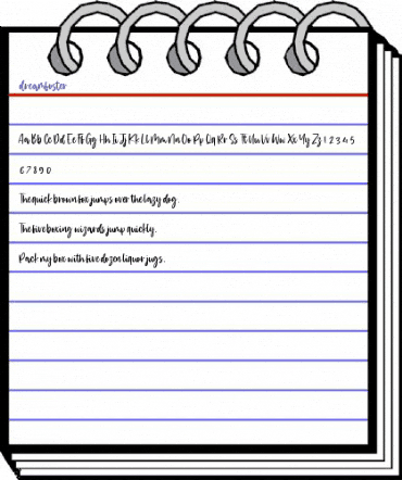 dreamfoster Regular animated font preview dreamfoster Regular animated font preview