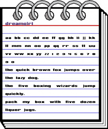 Dreamgirl Regular animated font preview Dreamgirl Regular animated font preview