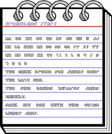 Dreamland Stars Regular animated font preview Dreamland Stars Regular animated font preview