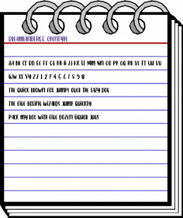 Dreamland FREE Regular animated font preview Dreamland FREE Regular animated font preview