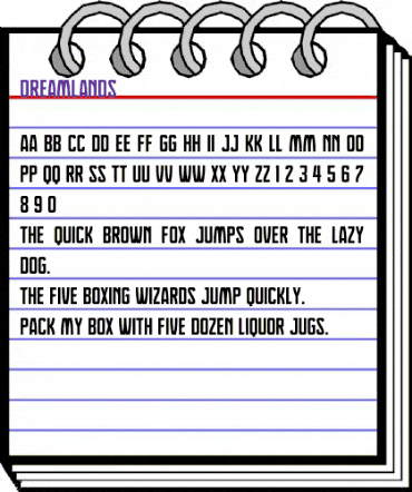 Dreamlands Regular animated font preview Dreamlands Regular animated font preview