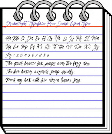 Dreamlight Typeface Free Demo Regular animated font preview Dreamlight Typeface Free Demo Regular animated font preview