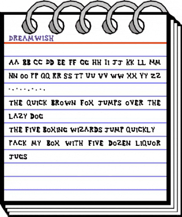 Dreamwish Regular animated font preview Dreamwish Regular animated font preview