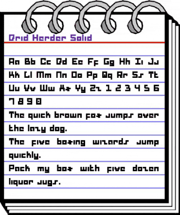 Drid Herder Solid Solid animated font preview Drid Herder Solid Solid animated font preview