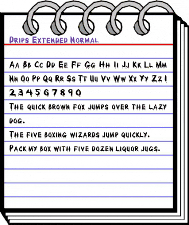 DripsExtended Normal animated font preview DripsExtended Normal animated font preview