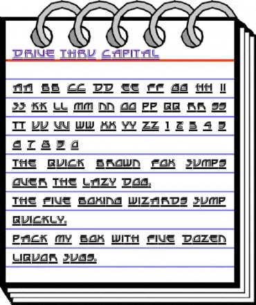 Drive Thru Capital Regular animated font preview Drive Thru Capital Regular animated font preview