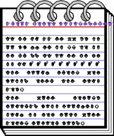 Droid Robot Japanese Regular animated font preview
