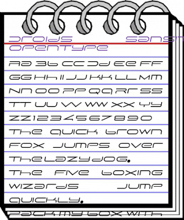 Droids SansItalic animated font preview Droids SansItalic animated font preview