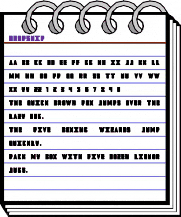 Dropship Regular animated font preview Dropship Regular animated font preview
