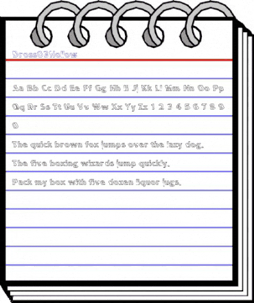 Dross03Hollow Regular animated font preview Dross03Hollow Regular animated font preview