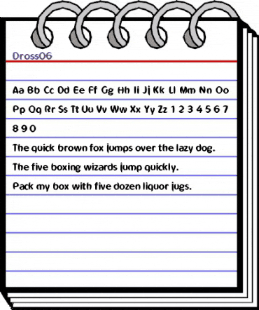 Dross06 Regular animated font preview Dross06 Regular animated font preview