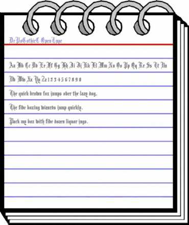 DrPo GothicC Regular animated font preview DrPo GothicC Regular animated font preview