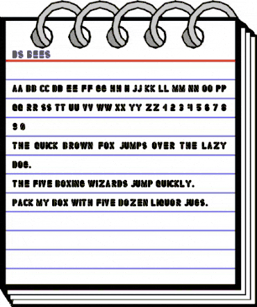 DS Bees Regular animated font preview DS Bees Regular animated font preview