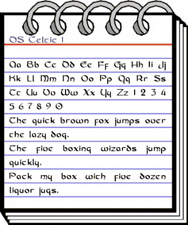 DS_Celtic-1 Regular animated font preview