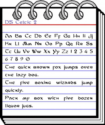 DS_Celtic-2 Regular animated font preview