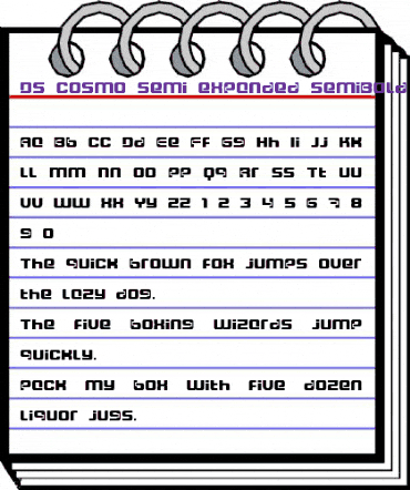 DS_Cosmo Semi-expanded SemiBold animated font preview DS_Cosmo Semi-expanded SemiBold animated font preview