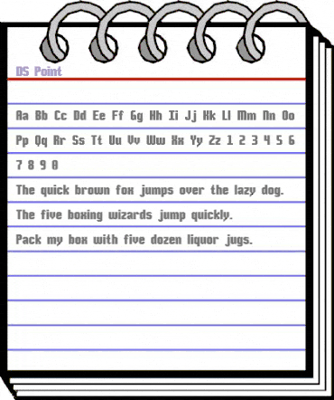 DS-Point Regular animated font preview DS-Point Regular animated font preview