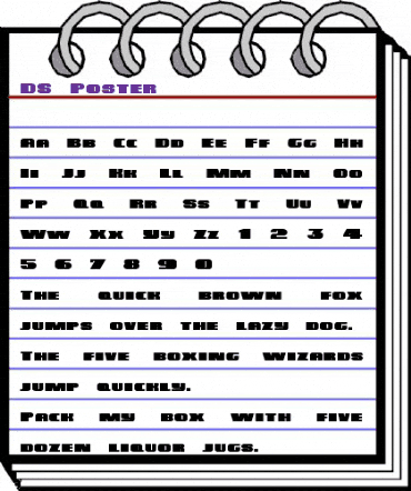 DS Poster Regular animated font preview