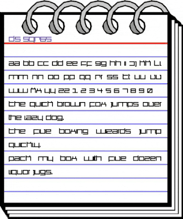 DS SQR65 Regular animated font preview DS SQR65 Regular animated font preview