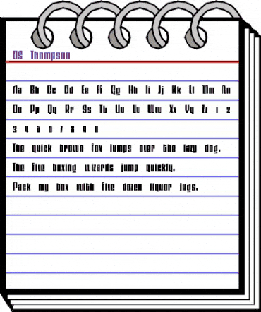 DS Thompson Regular animated font preview DS Thompson Regular animated font preview