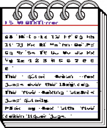 DS VDOTXTError Regular animated font preview DS VDOTXTError Regular animated font preview