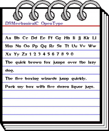 DS MechanicalC Bold animated font preview DS MechanicalC Bold animated font preview