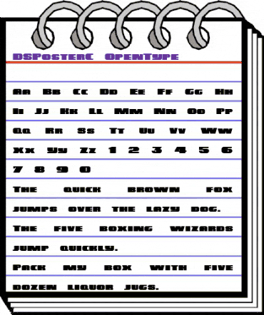 DS PosterC Regular animated font preview DS PosterC Regular animated font preview