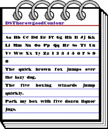 DS Thorowgood Contour Regular animated font preview DS Thorowgood Contour Regular animated font preview