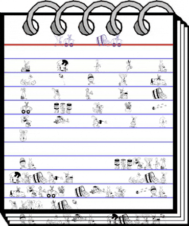 dt Regular animated font preview