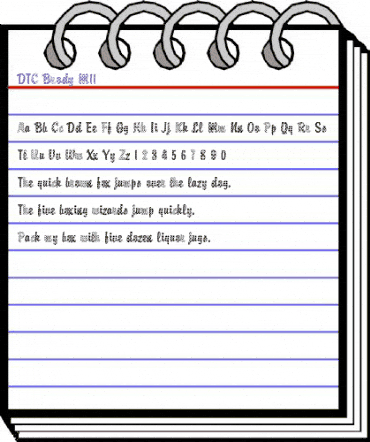 DTC Brody M11 Regular animated font preview DTC Brody M11 Regular animated font preview