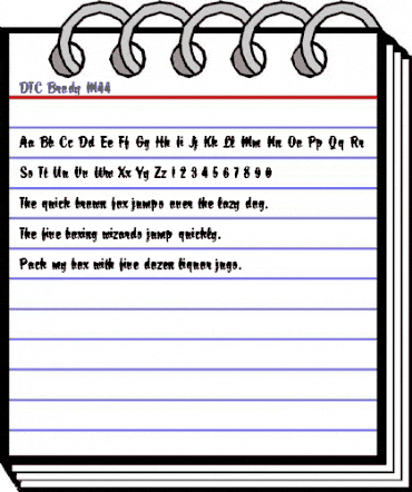 DTC Brody M44 Regular animated font preview DTC Brody M44 Regular animated font preview