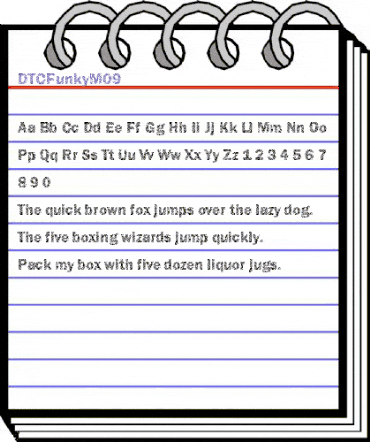 DTCFunkyM09 Regular animated font preview DTCFunkyM09 Regular animated font preview