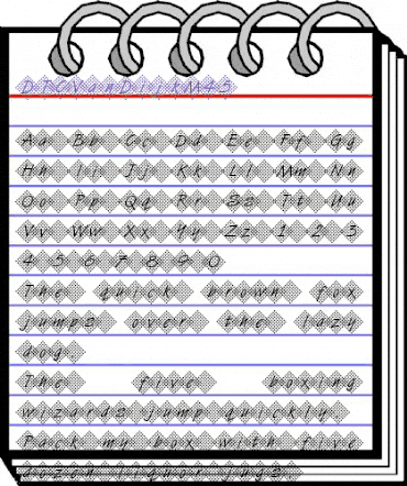 DTCVanDijkM45 Regular animated font preview DTCVanDijkM45 Regular animated font preview