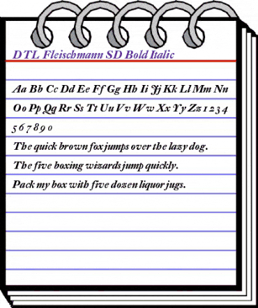 DTL Fleischmann Regular animated font preview DTL Fleischmann Regular animated font preview