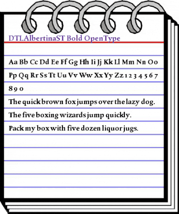 DTLAlbertinaST Bold animated font preview DTLAlbertinaST Bold animated font preview