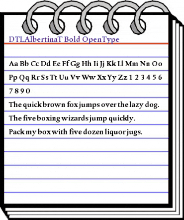 DTLAlbertinaT Bold animated font preview DTLAlbertinaT Bold animated font preview