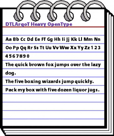 DTLArgoT Heavy animated font preview DTLArgoT Heavy animated font preview