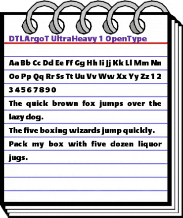 DTL Argo T Ultra Heavy animated font preview DTL Argo T Ultra Heavy animated font preview