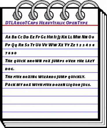 DTLArgoTCaps HeavyItalic animated font preview DTLArgoTCaps HeavyItalic animated font preview