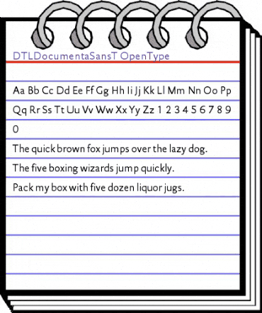 DTLDocumentaSansT Regular animated font preview DTLDocumentaSansT Regular animated font preview