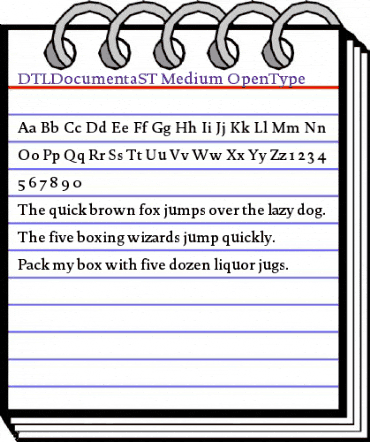 DTLDocumentaST Medium animated font preview DTLDocumentaST Medium animated font preview