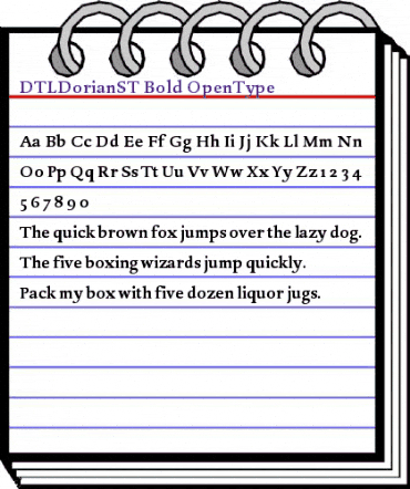 DTL Dorian ST Bold animated font preview DTL Dorian ST Bold animated font preview