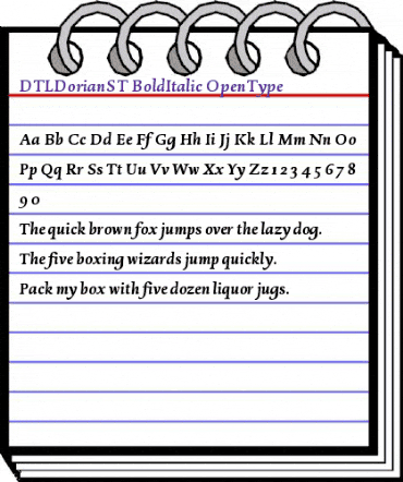 DTLDorianST BoldItalic animated font preview DTLDorianST BoldItalic animated font preview