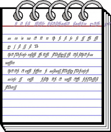 DTLElzevirTBookAlternate Italic animated font preview DTLElzevirTBookAlternate Italic animated font preview