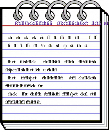 DTLFleischmannTAlternate Regular animated font preview