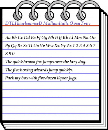 DTLHaarlemmerD MediumItalic animated font preview DTLHaarlemmerD MediumItalic animated font preview