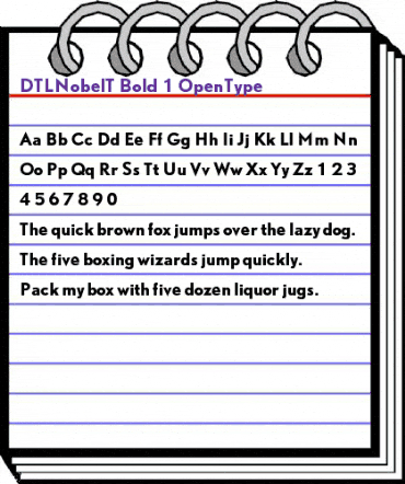 DTL Nobel T Bold animated font preview DTL Nobel T Bold animated font preview